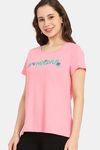 Rosaline Bloom Fest Knit Cotton Top (Pack of 2) - Blue Pink — thumbnail 3